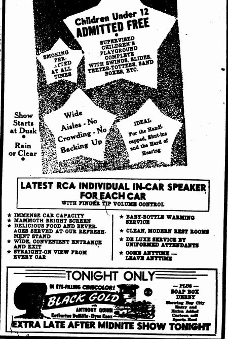 Tuscola Drive-In Theatre - Tuscola Ad2 7-10-48